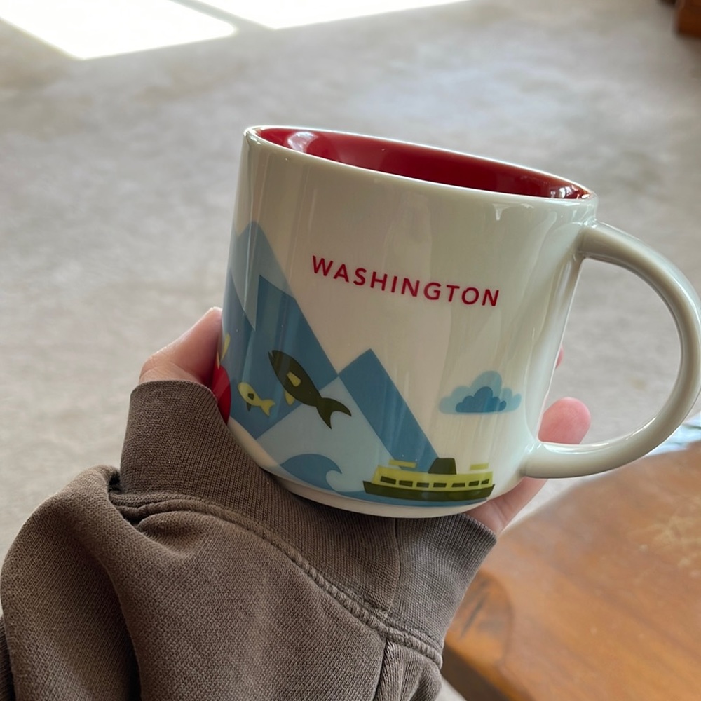Starbucks You Are Here Collection Mug Washington State WA ceramic coffee 2015